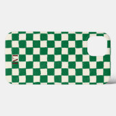 Benutzerdefinierte karierte grüne Handyhülle Case-Mate iPhone Hülle (Rückseite (Horizontal))
