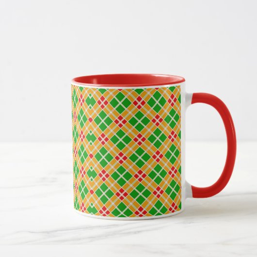 Benutzerdefinierte Karierte Tasse (Rechts)