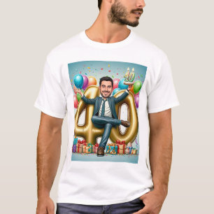 "Benutzerdefinierte Karikatur - Senden Sie Ihr Fot T-Shirt