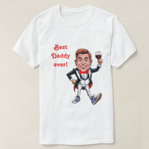 Benutzerdefinierte Karikaturen Vater und Kind für T-Shirt