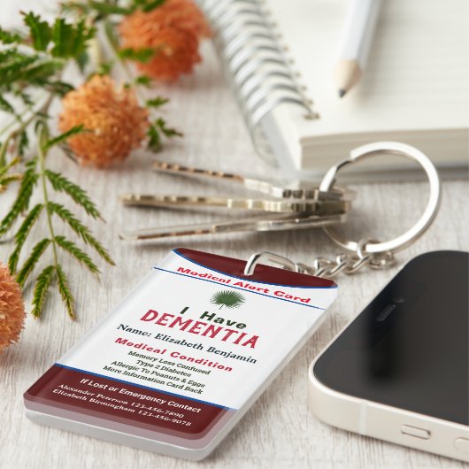 Benutzerdefinierte Karte für den medizinischen War Schlüsselanhänger (Vorderseite rechts)