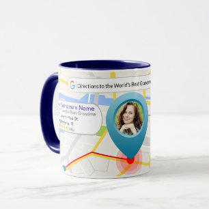 Benutzerdefinierte Karte für die beste Großmutter- Tasse