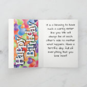 Benutzerdefinierte Karte für ein Kümmernd Geschwis (Innenseite)