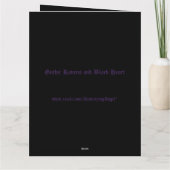 Benutzerdefinierte Karte für Gothic Ravens und Bla (Rückseite)
