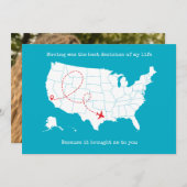 Benutzerdefinierte Karte und Foto Türkis Valentins (Vorne/Hinten)