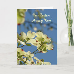 Benutzerdefinierte Karten Florale Hartriegelblüten