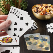 Benutzerdefinierte Karten mit Glitzer-Glitzern Spielkarten (In Situ)