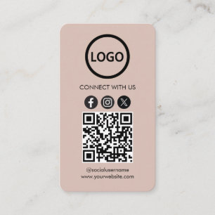 Benutzerdefinierte Karten, QR-Code für Social Medi Visitenkarte