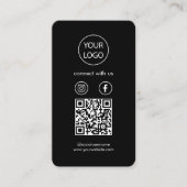 Benutzerdefinierte Karten, QR-Code für Social Medi Visitenkarte (Vorderseite)