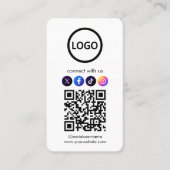 Benutzerdefinierte Karten, QR-Code für soziale Med Visitenkarte (Vorderseite)