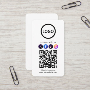 Benutzerdefinierte Karten, QR-Code für soziale Med Visitenkarte