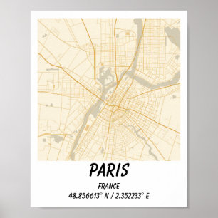 Benutzerdefinierte Karten, Stadtplan Drucke, Benut Poster