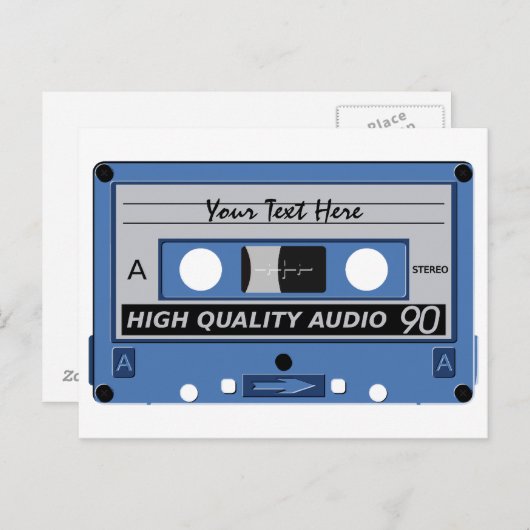 benutzerdefinierte Kassettenkarte Postkarte (Vorne/Hinten)
