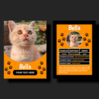 Benutzerdefinierte Katze Haustier Geburtstag & Ges