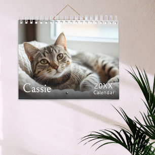Benutzerdefinierte Katzenfotos Elegant Einfach Min Kalender