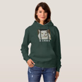Benutzerdefinierte Katzenmutter Deep Forest Weiße  Hoodie (Vorne ganz)