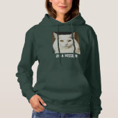 Benutzerdefinierte Katzenmutter Deep Forest Weiße  Hoodie (Vorderseite)