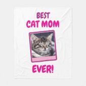 BENUTZERDEFINIERTE KATZENMUTTER MUTTER JE PET LOVE FLEECEDECKE (Vorderseite)