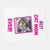 BENUTZERDEFINIERTE KATZENMUTTER MUTTER JE PET LOVE FLEECEDECKE (Vorderseite (Horizontal))