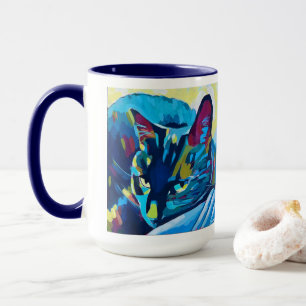 Benutzerdefinierte Katzenporträtmalerei - Für imme Tasse