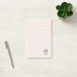Benutzerdefinierte Kawaii-Einhorn-Bär-Gesichts-Blu Post-it Klebezettel