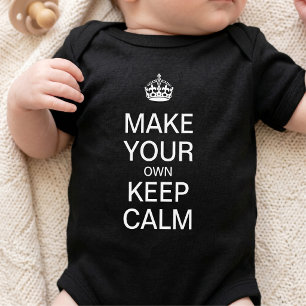 Benutzerdefinierte Keep Calm Vorlage Baby Strampler