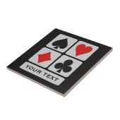 Benutzerdefinierte Keramiken des Kartenspielers Fliese (Seite)