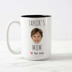 Benutzerdefinierte Kid-Mama und Name-Tasse mit Est Zweifarbige Tasse