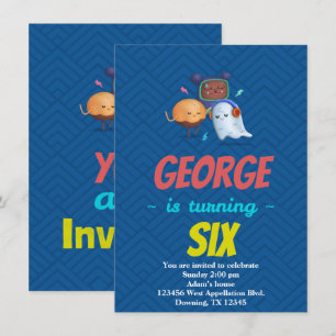 Benutzerdefinierte Kinder-Geister-Monster-Cartoon- Einladung