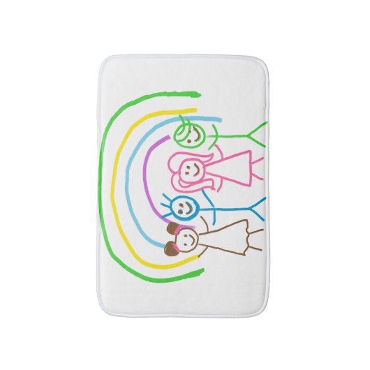 Benutzerdefinierte Kinder, in denen Kids-Artwork G Badematte (Vorderseite Vertikal)