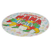 Benutzerdefinierte Kinder NAME Mama Bear Autismus Schneidebrett (Ecke)