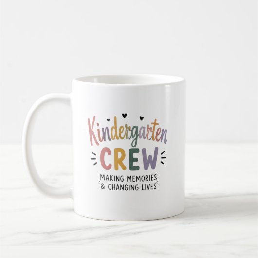 Benutzerdefinierte Kindergarten-Crew-Lehrer-Würdig Kaffeetasse (Links)