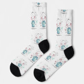 benutzerdefinierte Kinderzeichnung Socken (Linkes Detail)
