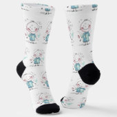 benutzerdefinierte Kinderzeichnung Socken (Gewinkelt)