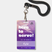 Benutzerdefinierte Kirchen Namensschild ID Vorlage Ausweis (Vorderseite mit Schlüsselband)