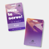 Benutzerdefinierte Kirchen Namensschild ID Vorlage Ausweis (Vorder- & Rückseite)