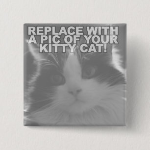Benutzerdefinierte Kitty-Katze Button