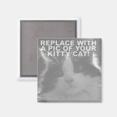 Benutzerdefinierte Kitty-Katze Magnet (Vorderseite/Rückseite)
