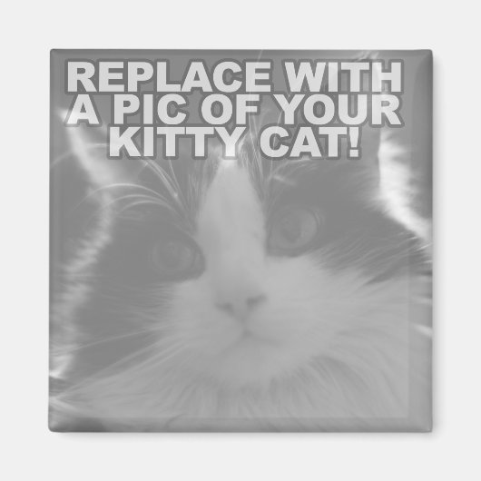 Benutzerdefinierte Kitty-Katze Magnet (Vorne)