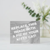 Benutzerdefinierte Kitty-Katze Postkarte (Stehend Vorderseite)