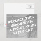 Benutzerdefinierte Kitty-Katze Postkarte (Vorne/Hinten)