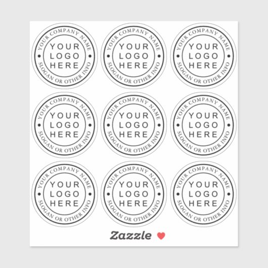 Benutzerdefinierte Klarstellung des Circle Busines Aufkleber (Blatt)