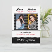 Benutzerdefinierte Klasse von zweistufigen Hochsch Einladung (Stehend Vorderseite)