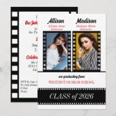 Benutzerdefinierte Klasse von zweistufigen Hochsch Einladung (Vorne/Hinten)