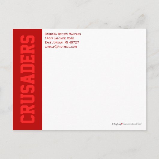 Benutzerdefinierte Klasse Wiedersehen Rett-the-Dat Ankündigungspostkarte (Rückseite)