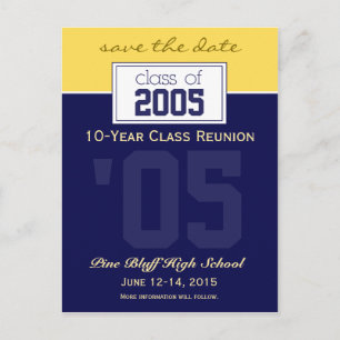 Benutzerdefinierte Klasse Wiedersehen Rett-the-Dat Ankündigungspostkarte