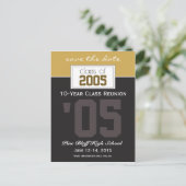 Benutzerdefinierte Klasse Wiedersehen Rett-the-Dat Ankündigungspostkarte (Stehend Vorderseite)