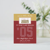 Benutzerdefinierte Klasse Wiedersehen Rett-the-Dat Postkarte (Stehend Vorderseite)