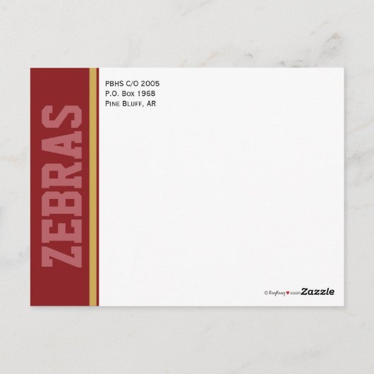 Benutzerdefinierte Klasse Wiedersehen Rett-the-Dat Postkarte (Rückseite)