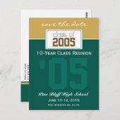 Benutzerdefinierte Klasse Wiedersehen Rett-the-Dat Postkarte (Vorne/Hinten)